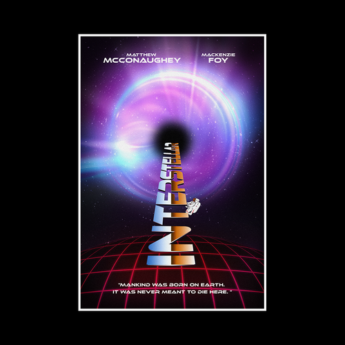 Create your own ‘80s-inspired movie poster! Design by Art9