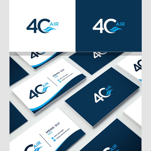 4C Air needs a creative logo to remind people clean fresh air. Logo