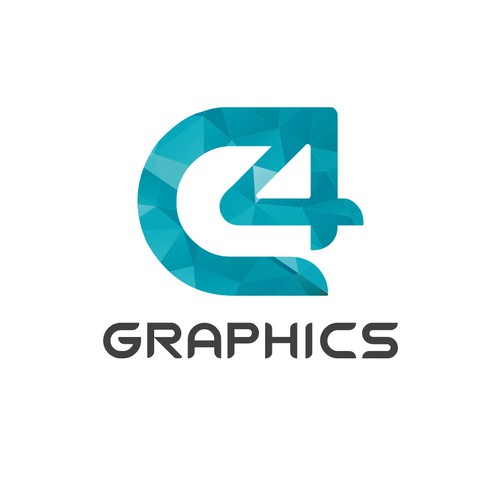 Geometric, modern, inspiring, powerful logo for my graphic design company C4 Graphics located in Colorado Réalisé par Lukmanazis