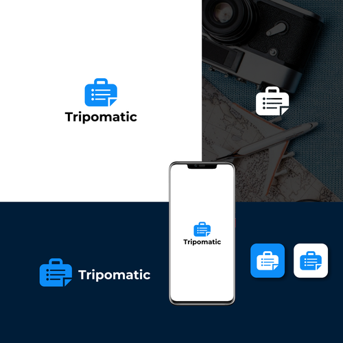 New logo for rebranding a trip planning app Design by #RDWN