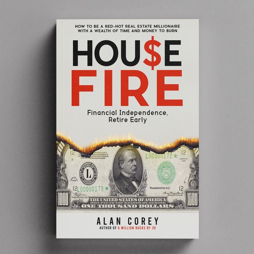 Eye-catching BOOK COVER with REAL ESTATE and EARLY RETIREMENT focus Design by H-Izz Design