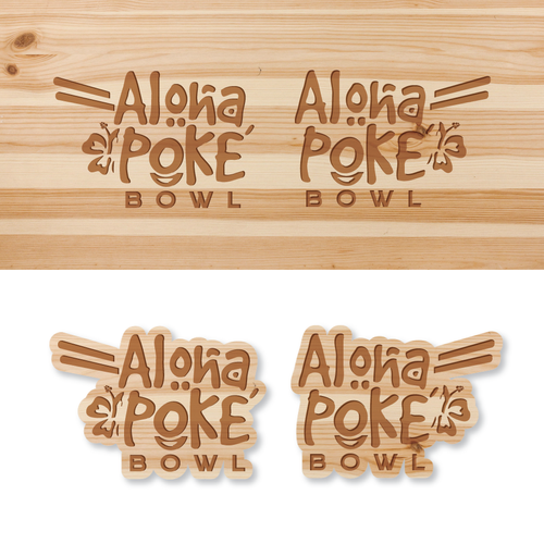 Design Create a young and trendy logo for a "Poke Bowl" restaurant in Hawaiian style por -NLDesign-