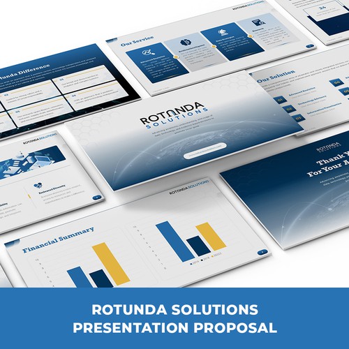 Design a sharp and modern Powerpoint Template for a DATA firm! Design by SlideFactory