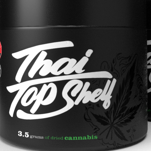 Luxury Cannabis Jar Label Design for High-End Thai Brand Design by Yoga Zoeko
