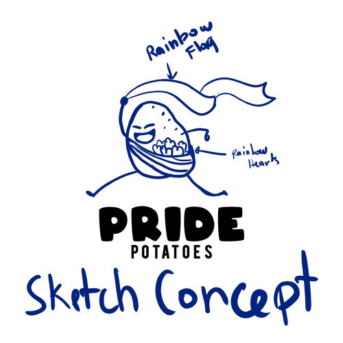 Cute potato logo that kids will love, Logo design contest, Cute Potato