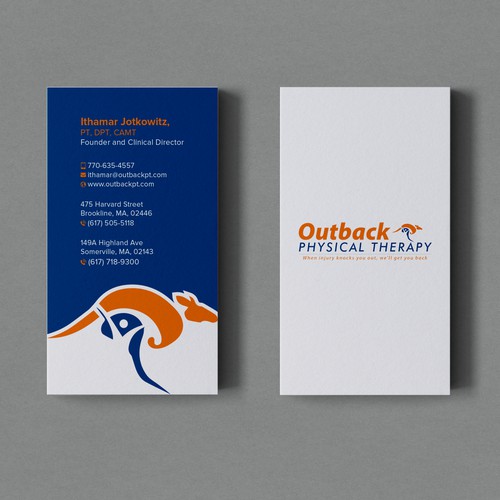 Business card for 2 clinic physical therapy office Design by Birendra Chandra Das