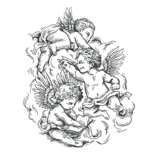 Cherubs at Play Design by DeoDude