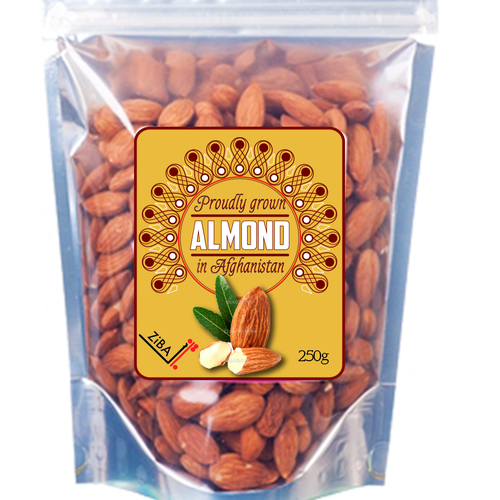 Packaging Label for Afghan Almonds from ZiBA Foods | Product label contest