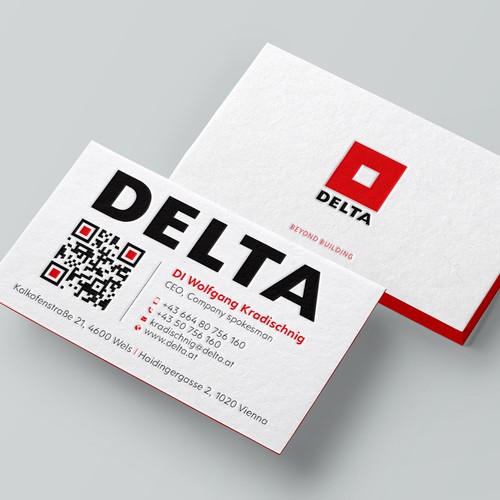 DELTA Business Card Relaunch Design réalisé par Design sp