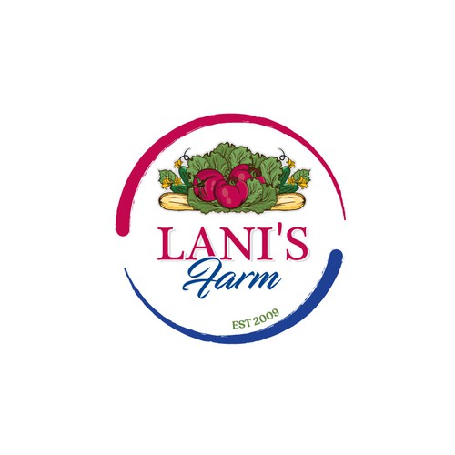 Farm logo - All natural vegetable farm-ontwerp door Mararti