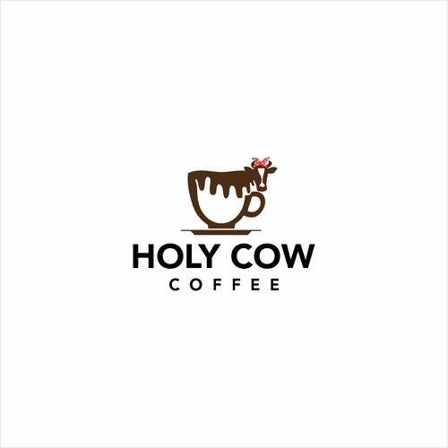 Design an Eye Catching Country Vibe Coffee Logo for "Holy Cow Coffee" Design by mahesabenar