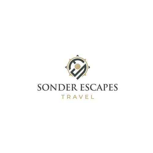 Luxury travel agency logo to appeal to international travelers. Design by Cengkeling