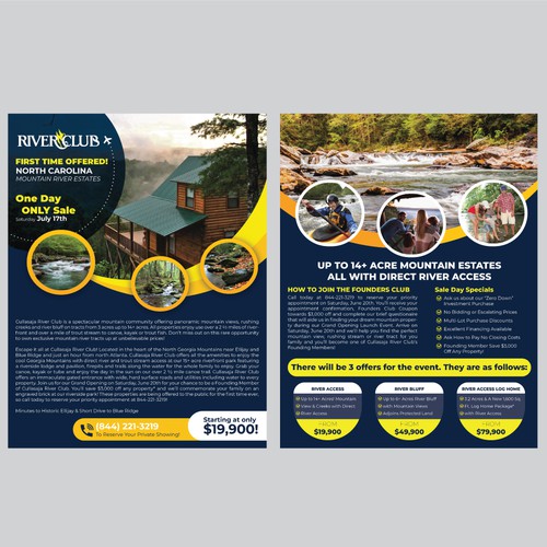 North Carolina River Community Event Flyer Design by MONSUR220
