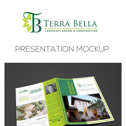 Create an upscale brochure for Terra Bella Landscape Architecture Design by Nandita Pal