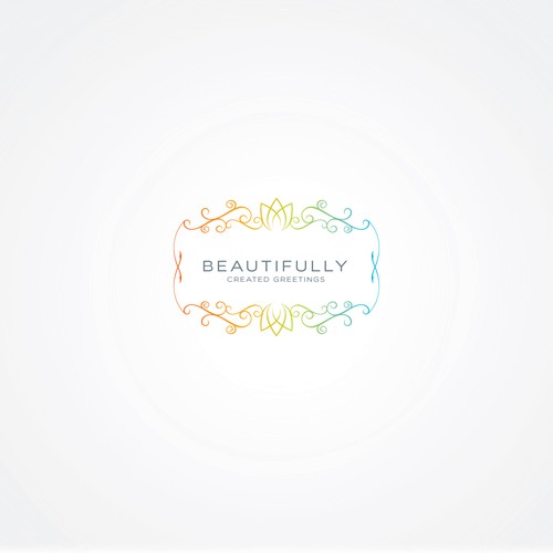 Create a beautiful logo for a new handmade greeting card line Logo