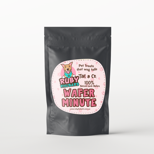 Ruby Rhubarb new product Labels Design by halesen