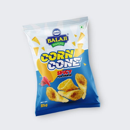 Amazing Pack design for our newly corn snacks Design by TUNSAY