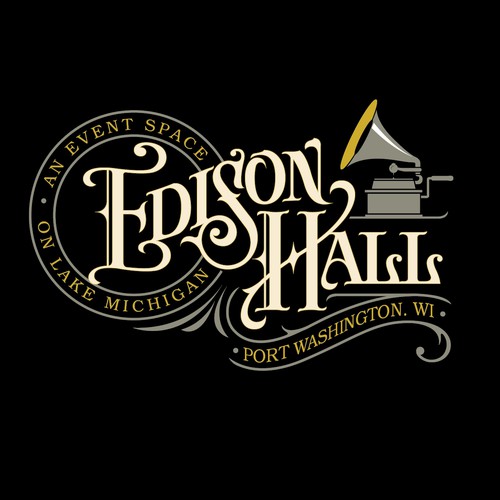 Edison Hall needs a phonograph-inspired logo Design by gcsgcs