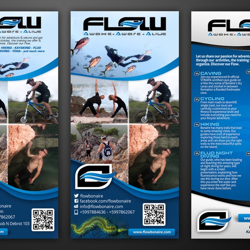 postcard or flyer for Flow Design por kristianvinz