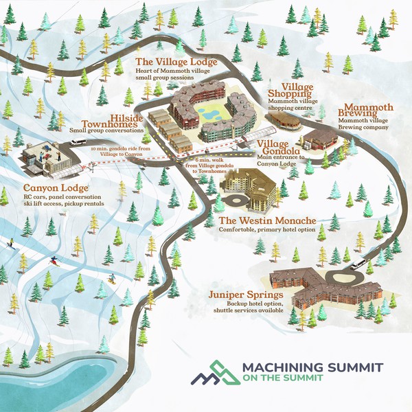 Design by wongso_salimun titled "Machining summit event map"