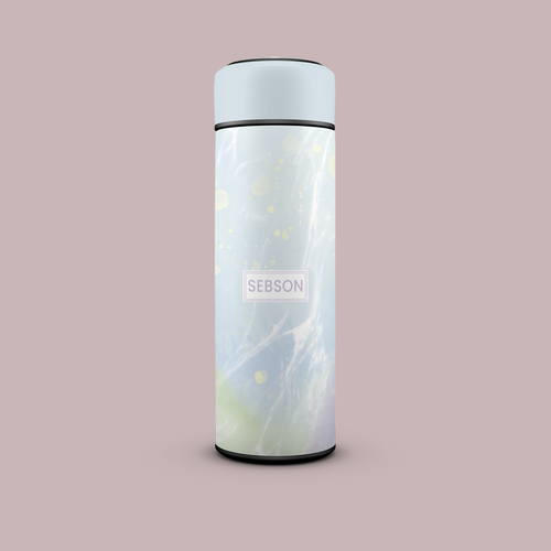 Watercolor design for bottle and mug-ontwerp door AZ™