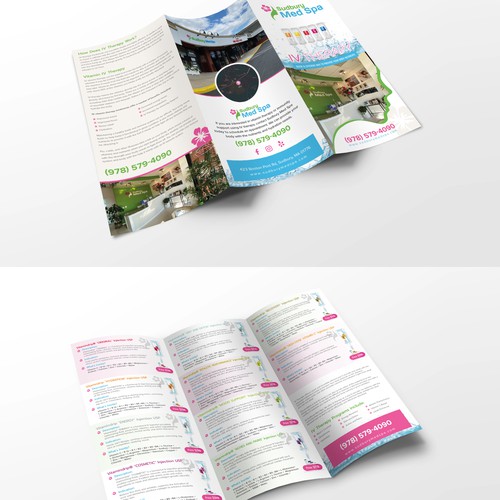 Design a brochure for IV Therapy at Sudbury Med Spa, FULL CONTENT PROVIDED Design by mou*7