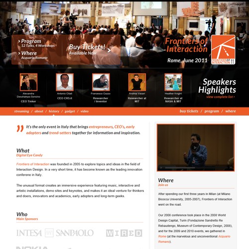 Powerful Technology Conference Website Design by Hitron_eJump