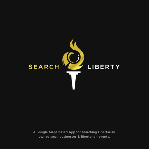 Sexy Techy Dark Modern Brand for Libertarians Design by jacondsign