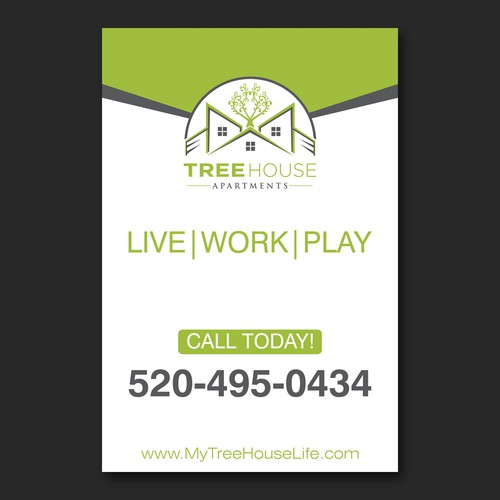 Treehouse Apartments Banner Design by 4j 8tang