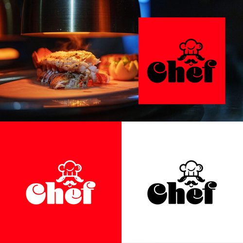 "CHEF": Food & Cooking Social Media Logo Design by Wicked By Design