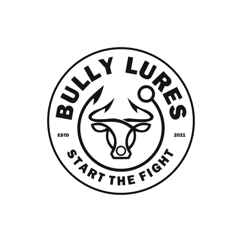 When Bulls and Lures Collide Logo Design Design by yosh_