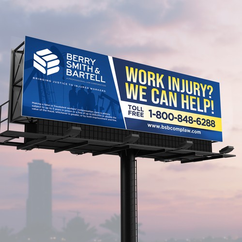 Law Firm Billboard Design by SoftSkills