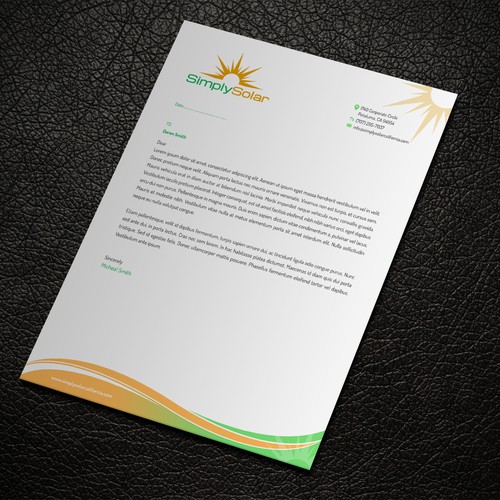 "Renewable Energy Company Letterhead" Design réalisé par ™SF_Design™