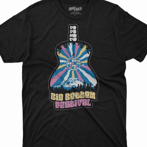 Looking for a Fun and Funky Festival T-shirt Design! Design by Judgestorm