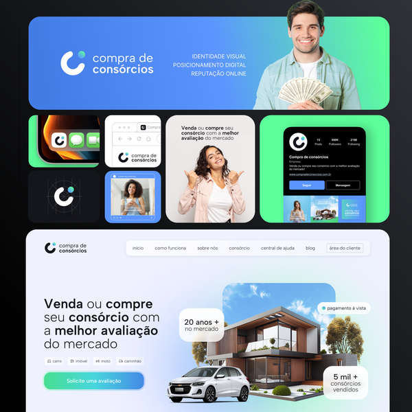 Compra de consórcios - Website