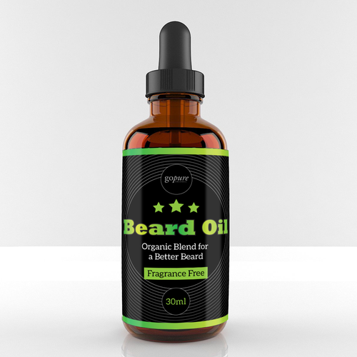 Create a High End Label for an All Natural Beard Oil! Design by RasterGraphics