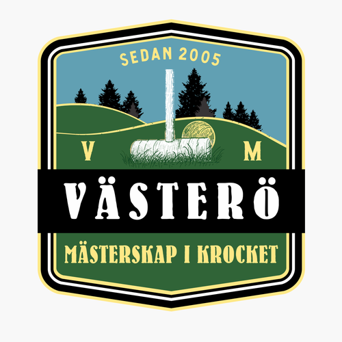 Legendary croquet tournament in Sweden. First logo ever. Looking for unique croquet vibe, creativity, and retro look! Design by DIMITAR LIASOVSKI