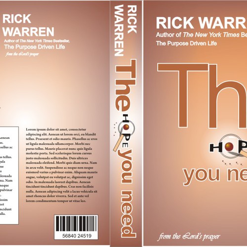 Design Rick Warren's New Book Cover デザイン by suntosh