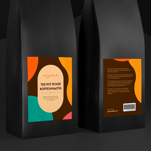 Design Cascara tea label di dsnalexhoffmann