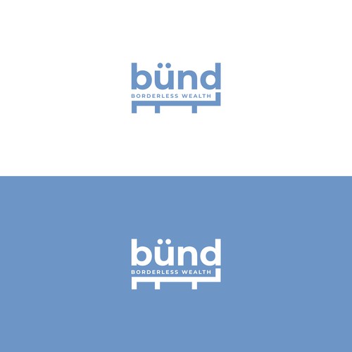 modern minimal logo for Swiss German private bank Design by megawon®