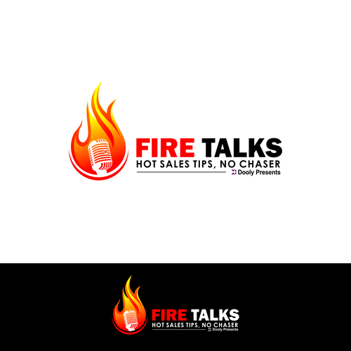 Design a new logo for our season 2 of our Fire Talks show that's strong enough to look like a tier 1 Réalisé par Visha*