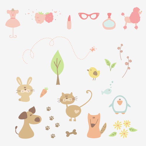 Wanted Emoticon Stickers Stamp Sets For A Stylish Photo Editing App Collage オシャレなコラージュアプリで利用 スタンプ素材募集 Illustration Or Graphics Contest 99designs