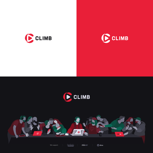 Logo redesign for live stream promotion network Design by H A Y Z A