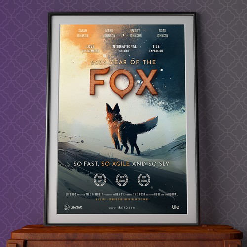 Life360 2023 Year of the Fox Poster Design by Hamza' ART