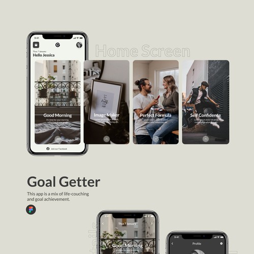Simple & Easy To Use App To Help User's Achieve Their Goals & Improve Their Life Diseño de Northpix Studio®