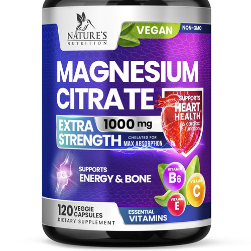 Premium Magnesium Citrate Design needed for Nature's Nutrition Design by Davi Giolo ★