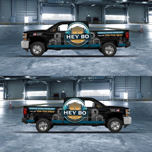 Garage Door Vehicle Wrap Design by Djiwangga