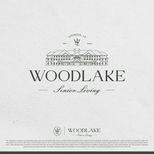 Create an Iconic Logo for Our Senior Living Community - Woodlake Estates Senior Living Design by Zacky Tambean