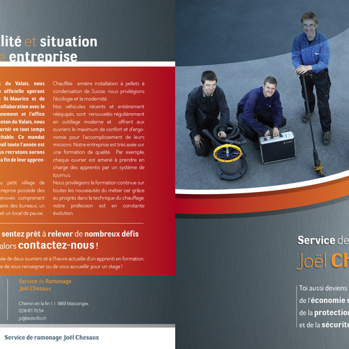 Brochure contest entry by S B 2