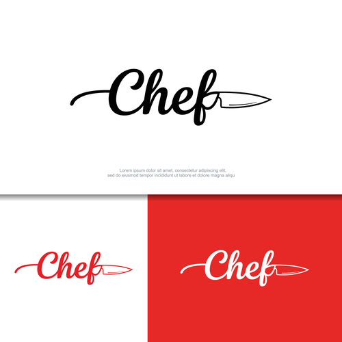 "CHEF": Food & Cooking Social Media Logo Design by Aurévo™